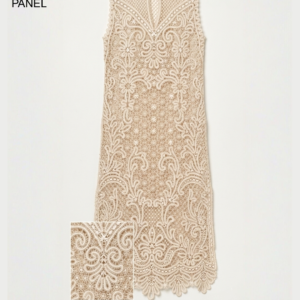 Elegant Embroidered Front & Back Panel