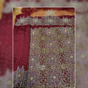 Ruby Regal Beaded George Wrapper