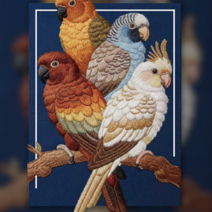 Parrot Cluster Patch Work Design