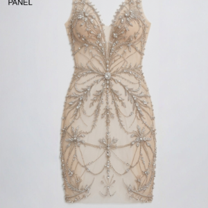 Sparkling Luxe Embroidered Front & Back Panel