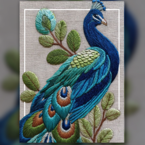 Elegant Peacock Patch Work Design
