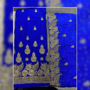 Royal Azure Beaded George Wrapper