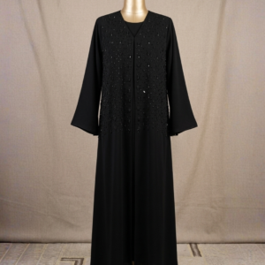Elegant Black Embellished Abaya