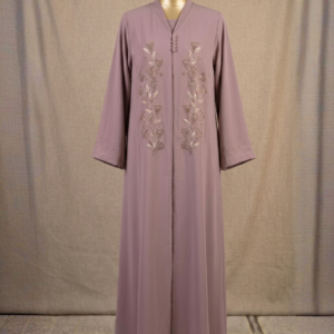 Soft Blush Embroidered Abaya