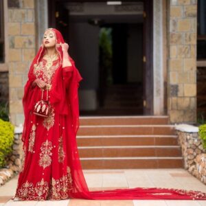 Crimson Royale Somali Dirac – Bridal Heritage Collection
