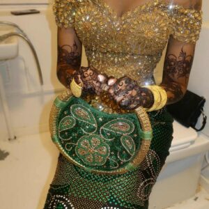 Emerald Majesty Somali Dirac – Luxury Evening Collection