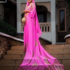 Blush Rose Somali Dirac – Timeless Elegance Collection