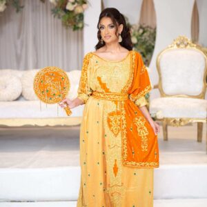 Golden Sunrise Somali Dirac – Elegant Celebration Collection