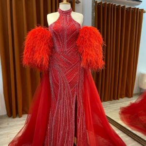 Scarlet Feather Royale Evening Gown